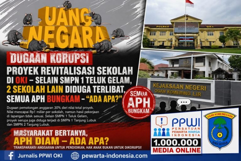 Dugaan Korupsi Revitalisasi Sekolah di OKI APH Bungkam Ada Apa ?. - thewasesanews.com
