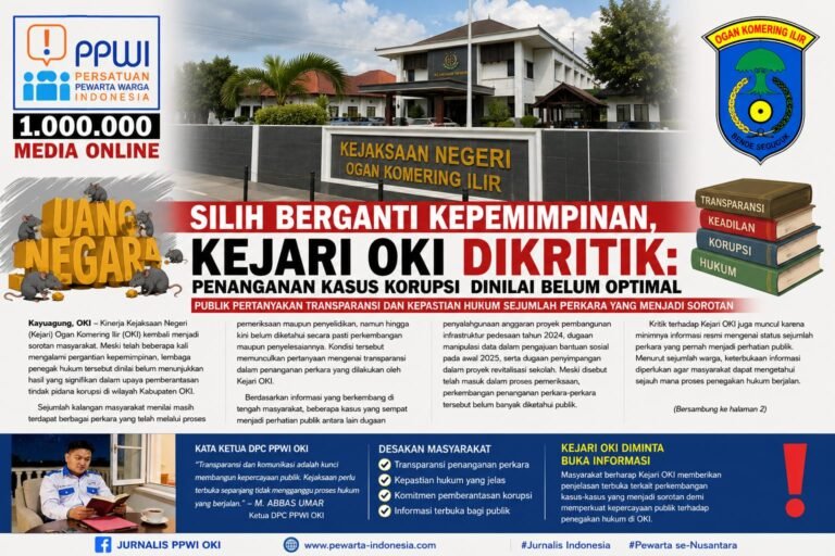 Kejari OKI Dikritik Masyarakat Penanganan Korupsi Belum Optimal. - thewasesanews.com