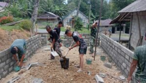 Rumah Naofaondu Fau di Nias Selatan Direhab Lewat Karya Bakti TNI. - thewasesanews.com