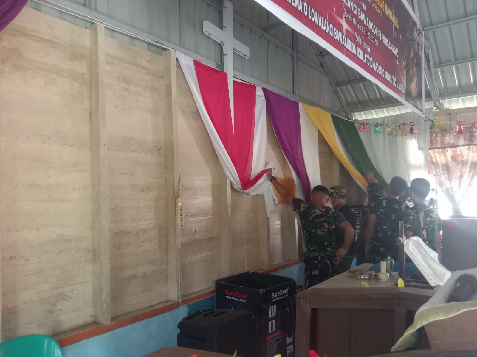 Karya Bakti TNI Rampungkan Rehab Gereja Agape di Nias Utara. - thewasesanews.com