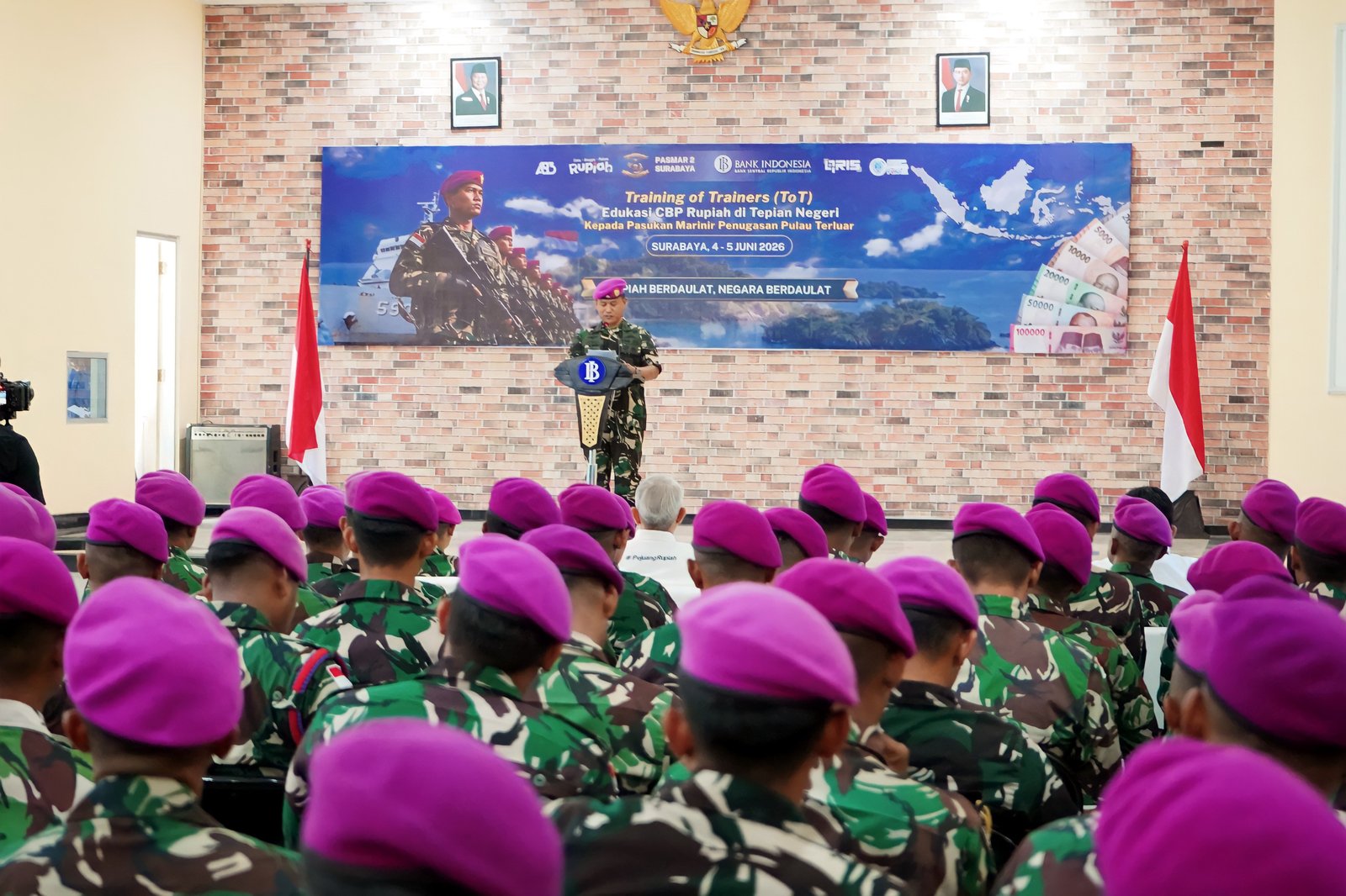 BI Jatim dan Pasmar 2 Gelar ToT Edukasi Rupiah Satgas Pulau Terluar. - thewasesanews.com