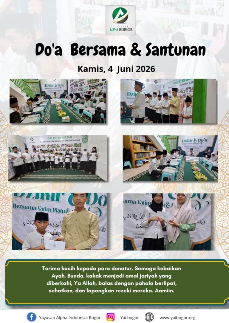 Yayasan Alpha Indonesia Bogor Gelar Doa Bersama dan Santunan Yatim. - thewasesanews.com