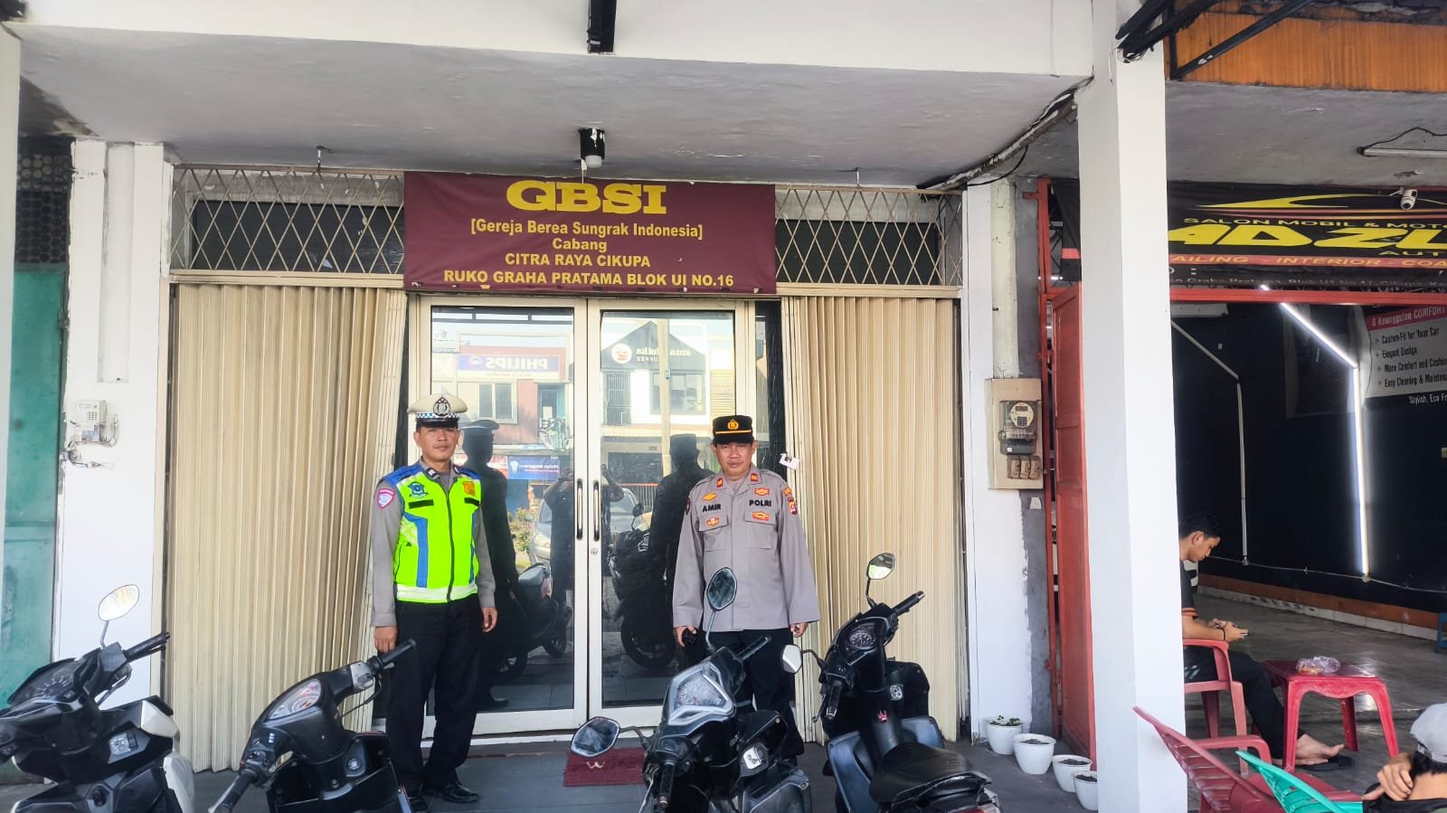 Polsek Cikupa Laksanakan Pengamanan Ibadah Minggu Kasih. - thewasesanews.com