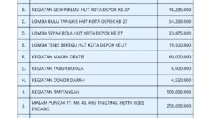 BaraNusa Soroti Anggaran HUT Depok Capai Ratusan Juta Rupiah. - thewasesanews.com