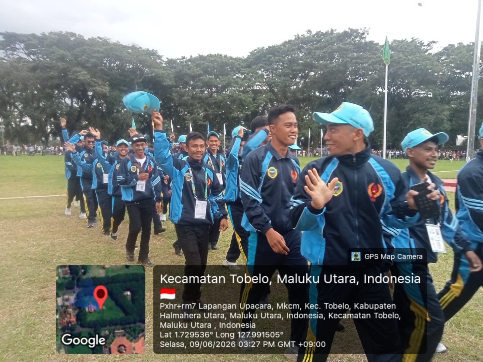 Wabup Ahlan Djumadil Lepas Kontingen Halteng di Porprov V Malut. - thewasesanews.com