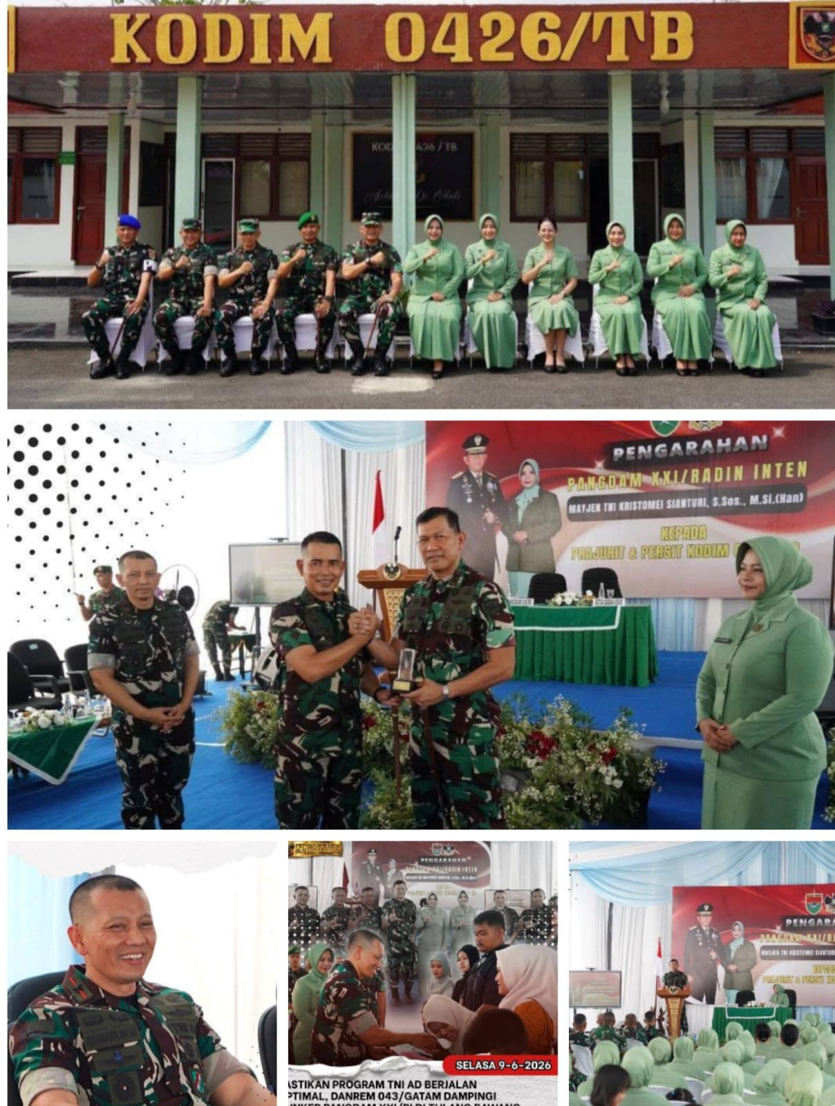 Danrem 043/Gatam Dampingi Kunker Pangdam XXI/RI di Kodim Tulang Bawang. - thewasesanews.com