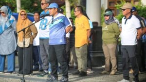 Sekda Pimpin Apel Pagi Pemkab Halmahera Tengah Hadapi Evaluasi Kurvei. - thewasesanews.com
