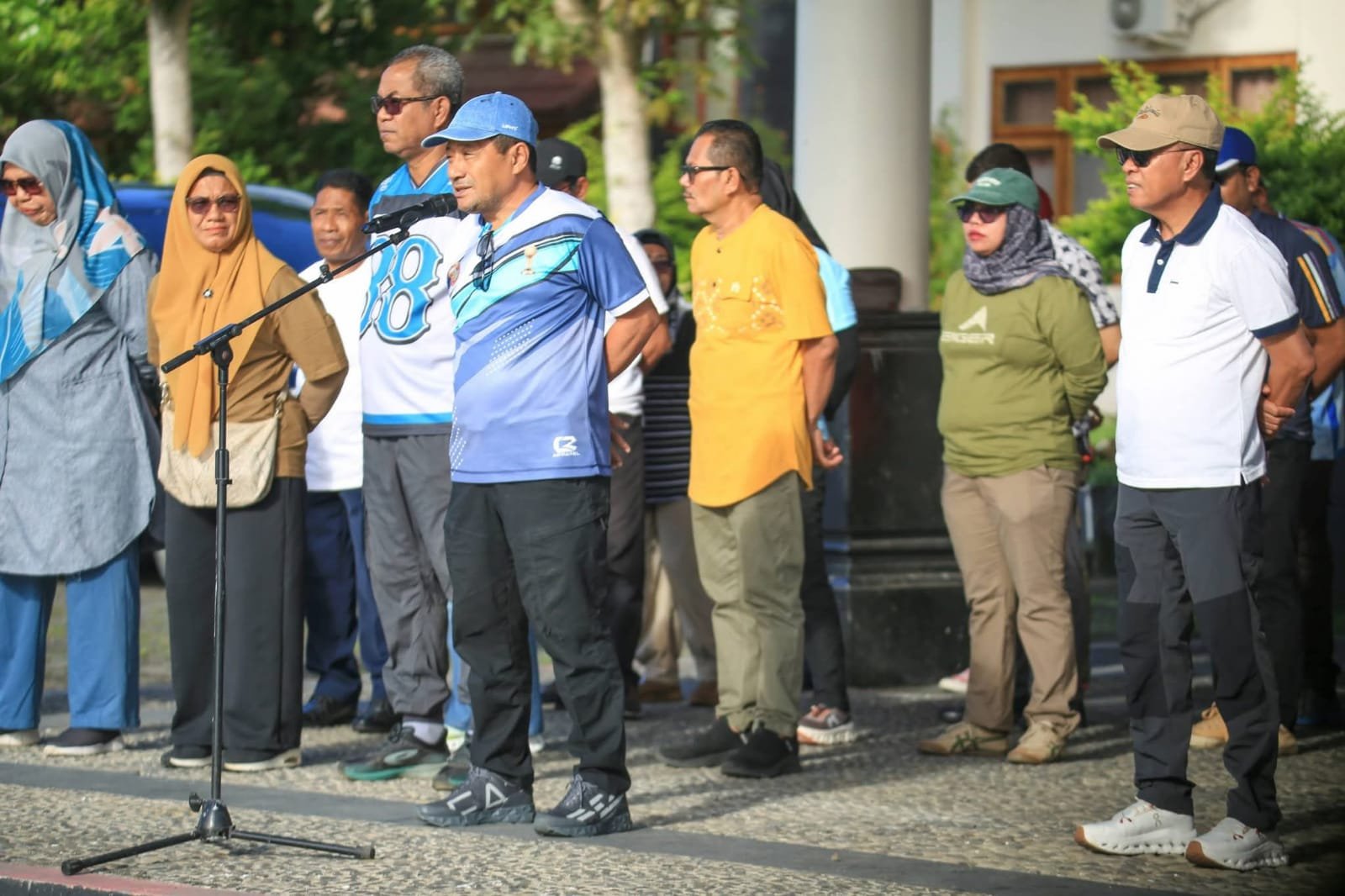 Sekda Pimpin Apel Pagi Pemkab Halmahera Tengah Hadapi Evaluasi Kurvei. - thewasesanews.com