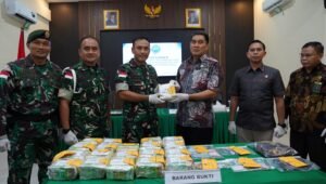 Kodam XII/Tpr Gagalkan Penyelundupan 21,4 Kg Sabu Asal Malaysia. - thewasesanews.com