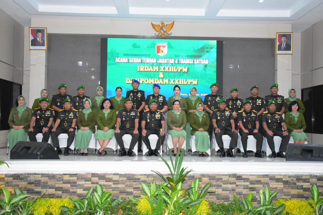 Danrem 132/Tadulako Hadiri Sertijab Irdam dan Danpomdam XXIII/PW. - thewasesanews.com
