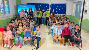 Polisi Sahabat Anak Satlantas Polres Tangerang Kota di TK Bonavita. - thewasesanews.com
