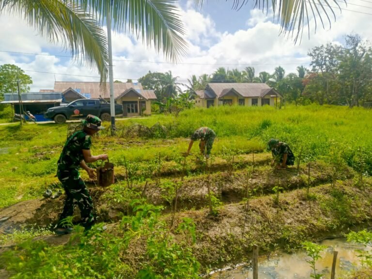 Satgas Yonif 123/Rajawali Perkuat Ketahanan Pangan Warga Papua. - thewasesanews.com