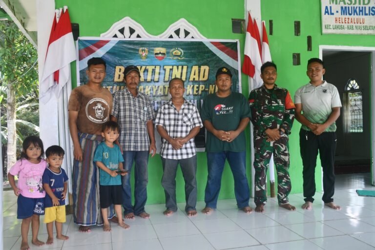 Satgas Bakti TNI Rampungkan Rehabilitasi Masjid Al-Mukhlis Nias Selatan. - thewasesanews.com