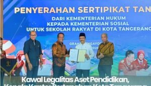 Kemenkum Serahkan Sertipikat Tanah Sekolah Rakyat ke Kemensos. - thewasesanews.com