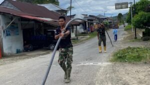 TNI AD Kebut Pipanisasi Air Bersih di Maniamolo Nias Selatan. - thewasesanews.com