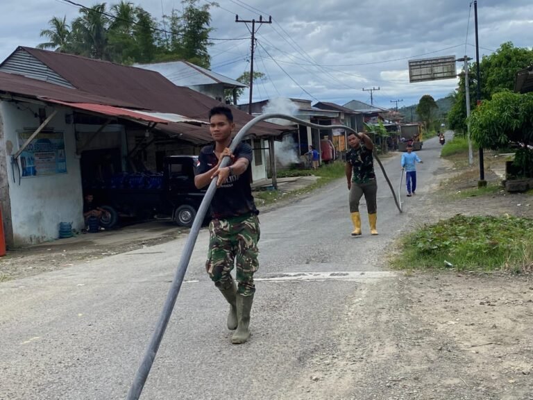 TNI AD Kebut Pipanisasi Air Bersih di Maniamolo Nias Selatan. - thewasesanews.com