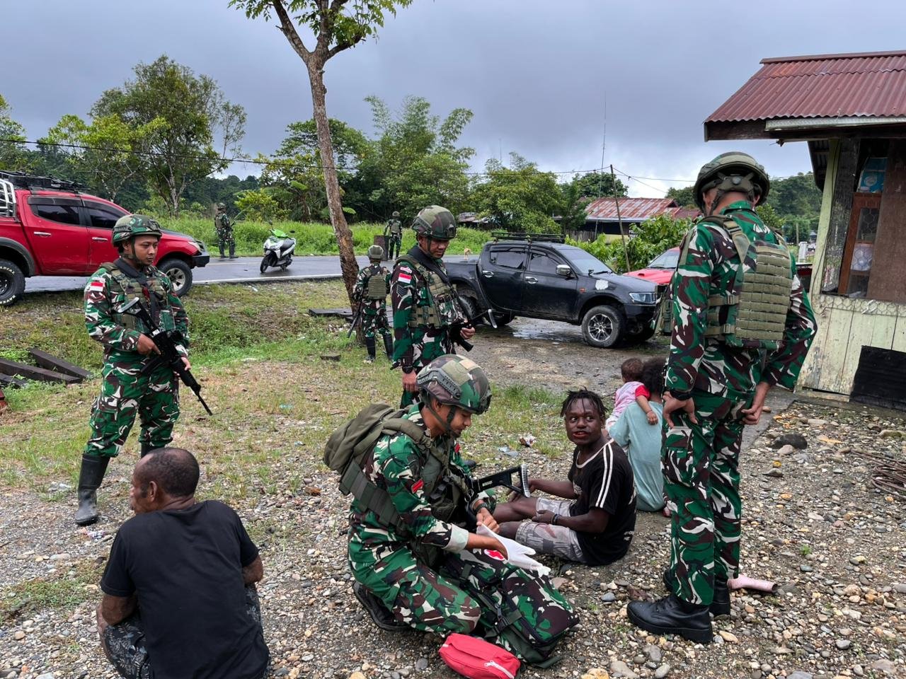 Satgas Yonif 645 GTY Gelar Pelayanan Kesehatan di Mamberamo Raya. - thewasesanews.com