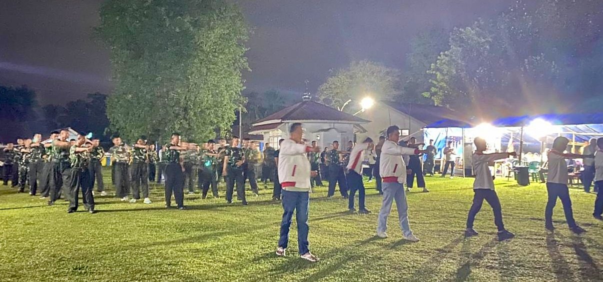 Prajurit Brigif TP 45/SB Latihan Silat Sekinci Kinci. - thewasesanews.com