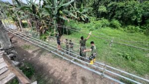 Pembangunan Jembatan Gantung Sungai Sowu Capai 66 Persen. - thewasesanews.com