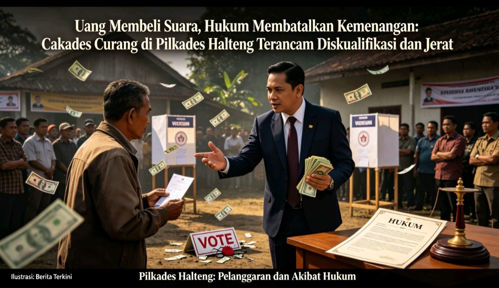 Politik Uang Pilkades Halteng Bisa Berujung Diskualifikasi dan Pidana. - thewasesanews.com