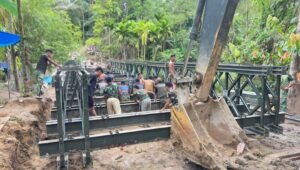 Jembatan Aramco Botombawo di Nias Utara Segera Rampung. - thewasesanews.com