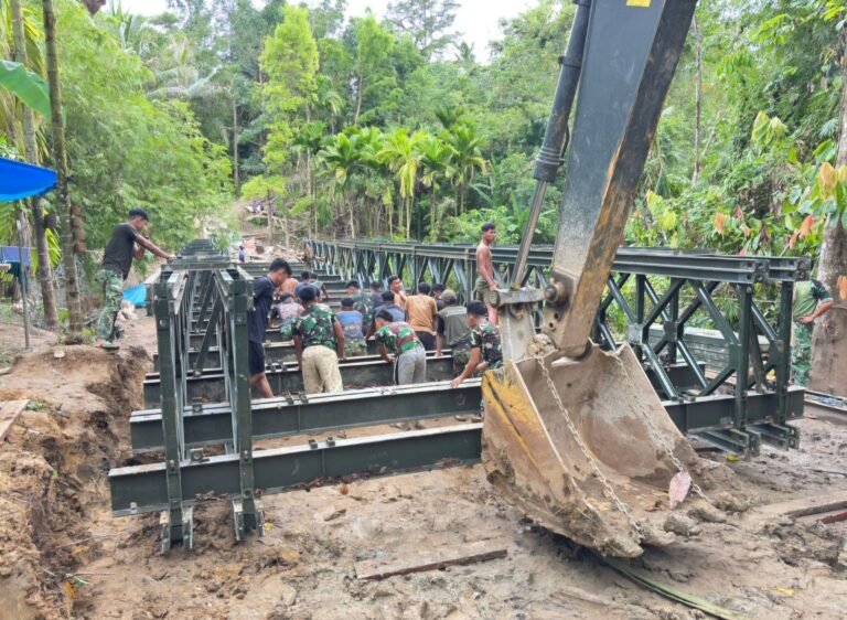Jembatan Aramco Botombawo di Nias Utara Segera Rampung. - thewasesanews.com