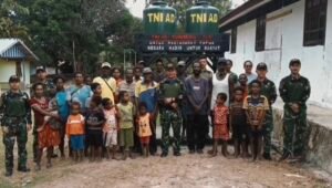Satgas Yonif 123 Rajawali Bangun Sumur Bor Kampung Dagimon Mappi. - thewasesanews.com