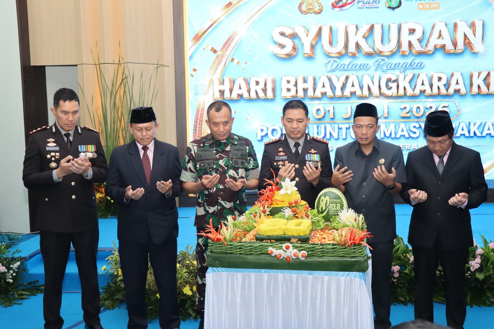 Polres Metro Tangerang Kota Gelar Syukuran Hari Bhayangkara ke-80. - thewasesanews.com