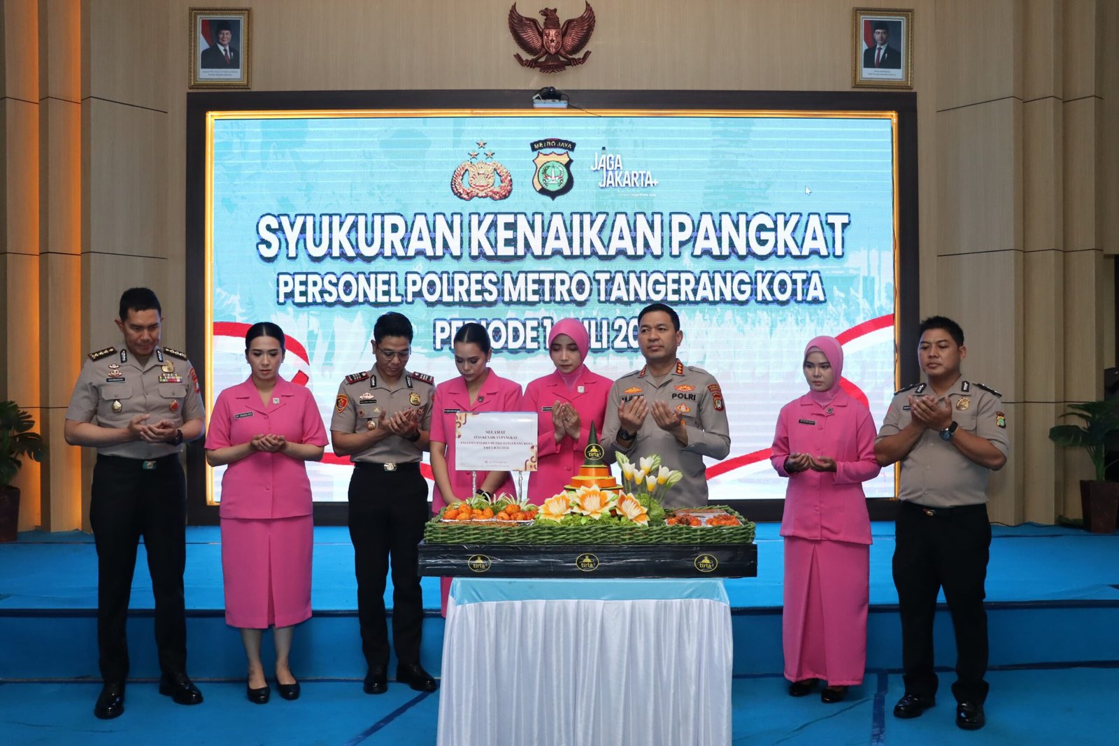 100 Personel Polres Metro Tangerang Kota Naik Pangkat. - thewasesanews.com