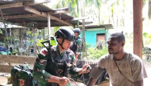 Satgas Yonif 410 Alugoro Gelar Yankes Gratis di Kaimana. - thewasesanews.com
