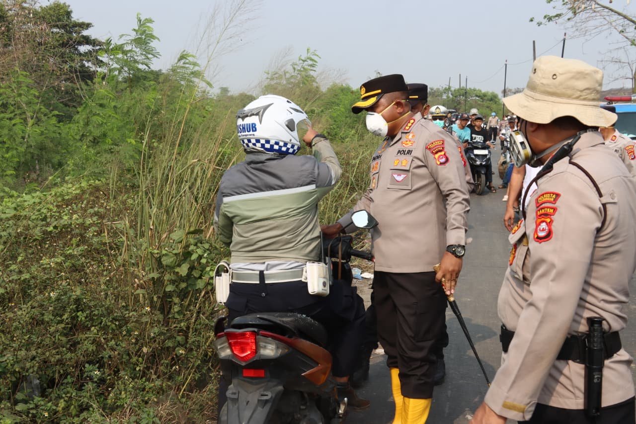 Apel Pengamanan TPA Jatiwaringin Kapolresta Tangerang. - thewasesanews.com