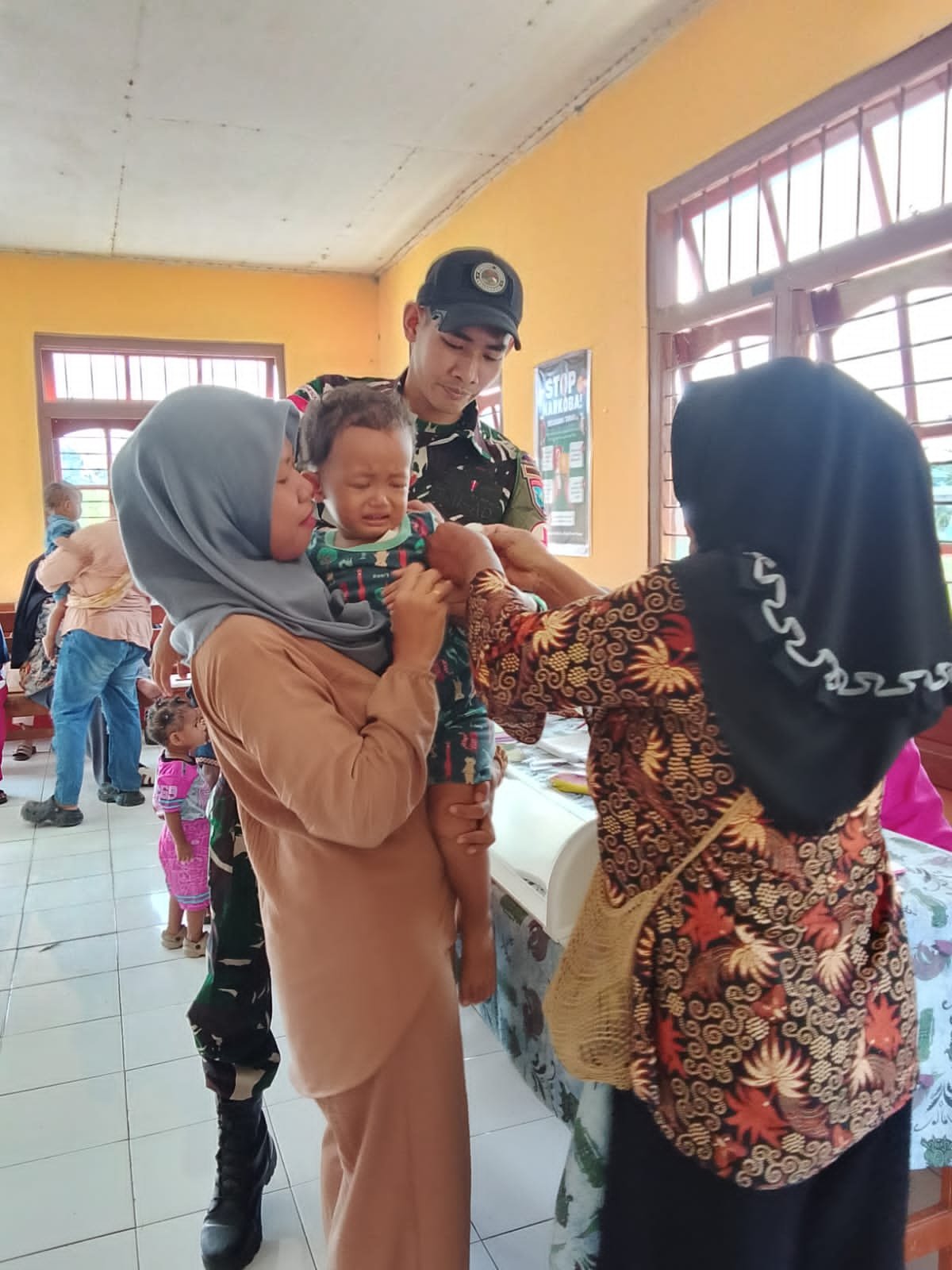 Satgas Yonif 643/Wns Gelar Posyandu Balita di Papua. - thewasesanews.com