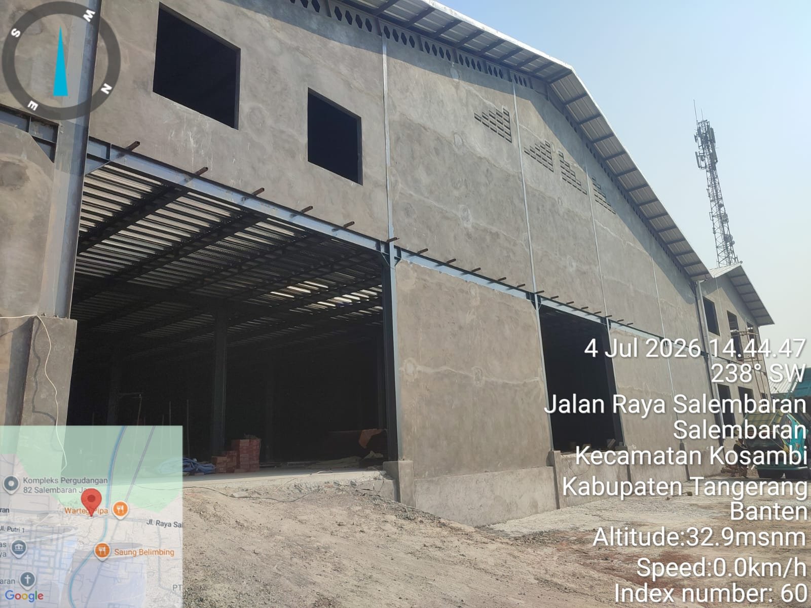 Gudang di Kosambi Diduga Melanggar PBG. - thewasesanews.com