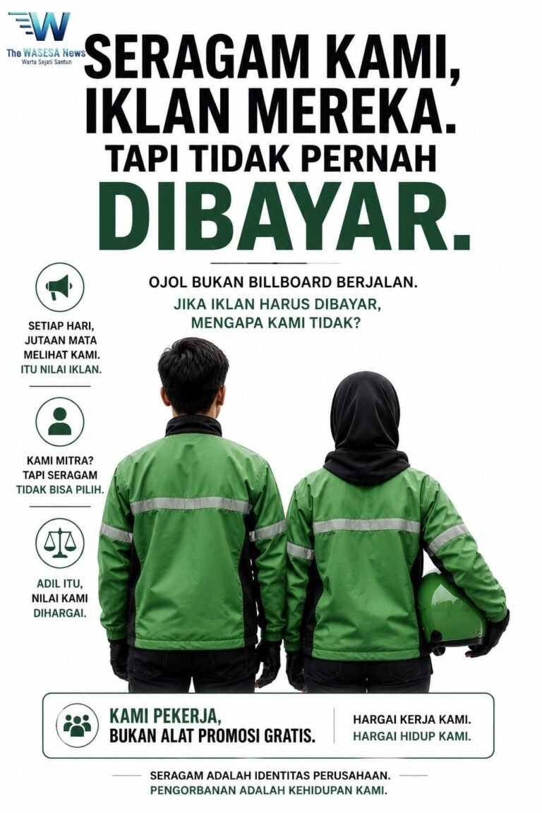 Seragam Ojol Jadi Media Iklan Gratis Perusahaan Aplikasi. - thewasesanews.com