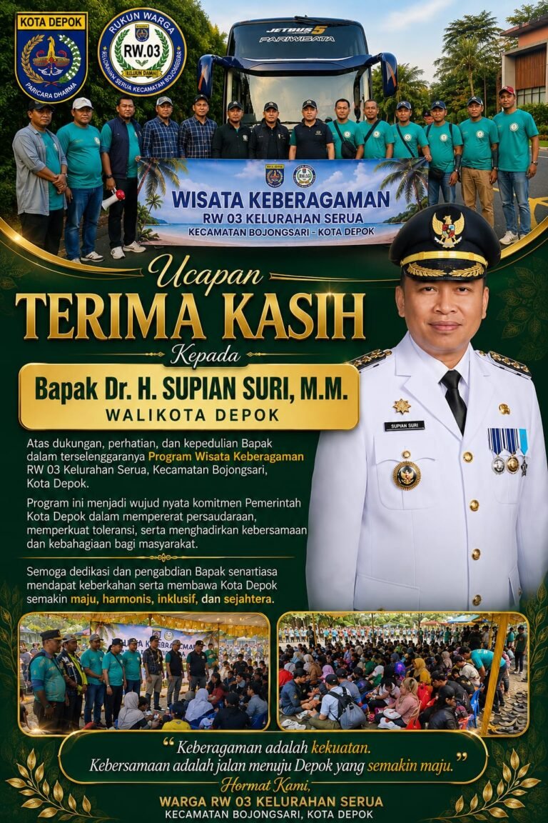 Realisasi Program Dana RW Rp300 Juta Kelurahan Serua Depok. - thewasesanews.com