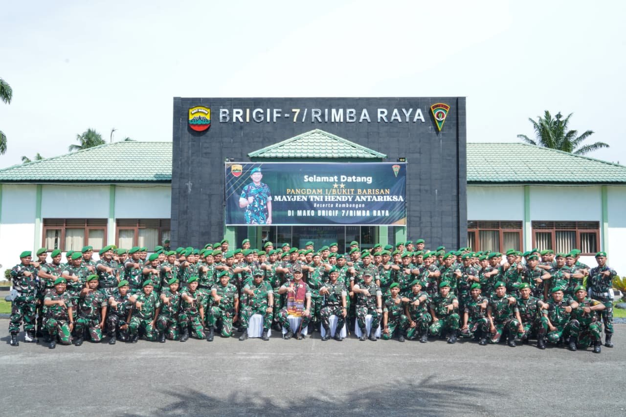 Pangdam I Bukit Barisan Kunjungi Brigif 7 Rimba Raya. - thewasesanews.com