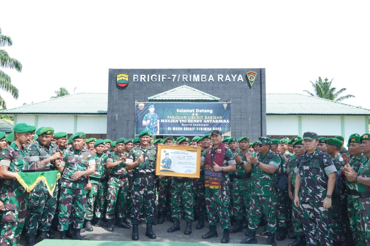 Pangdam I Bukit Barisan Kunjungi Brigif 7 Rimba Raya. - thewasesanews.com