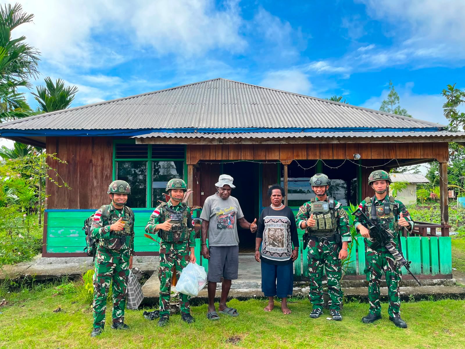 kegiatan teritorial Satgas Yonif 645/GTY di Yalimo. - thewasesanews.com