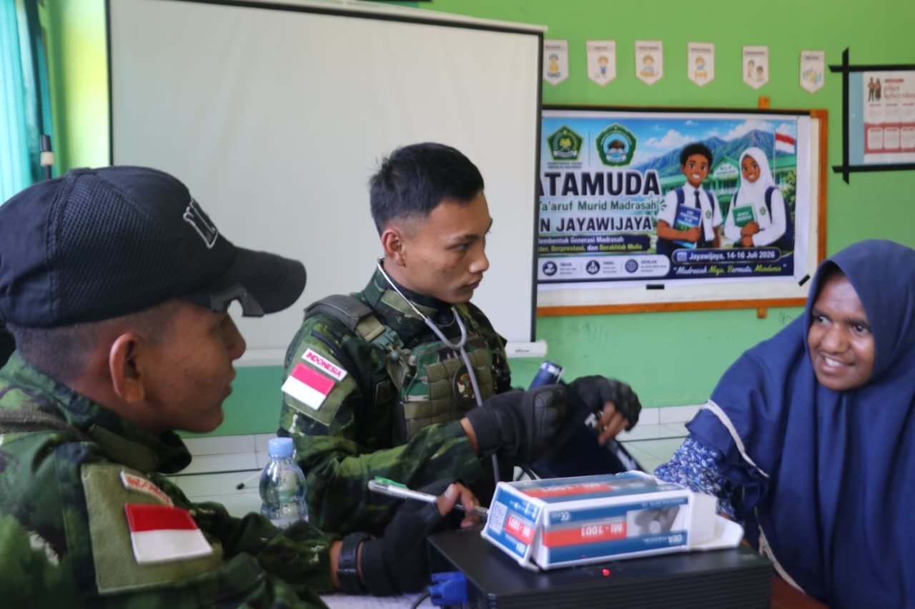 Layanan Kesehatan Satgas Yonif 645 di Jayawijaya. - thewasesanews.com