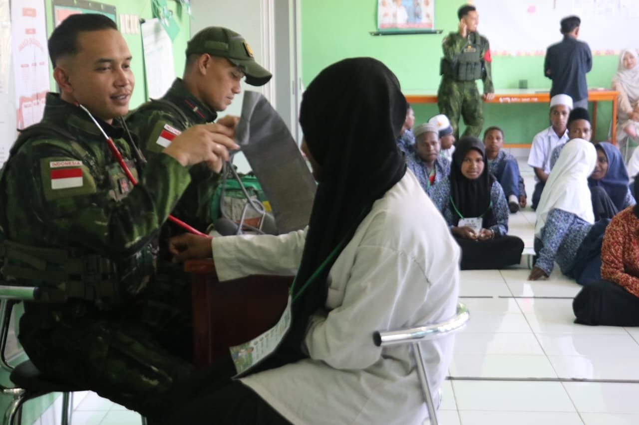 Layanan Kesehatan Satgas Yonif 645 di Jayawijaya. - thewasesanews.com