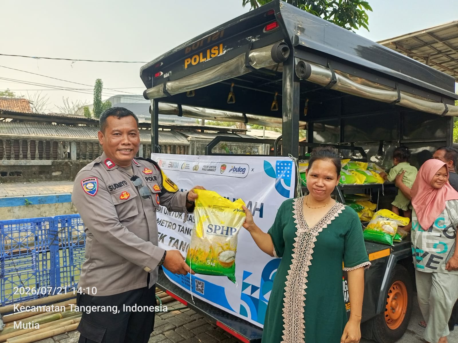 Penjualan Beras Bulog SPHP Polres Metro Tangerang Kota. - thewasesanews.com