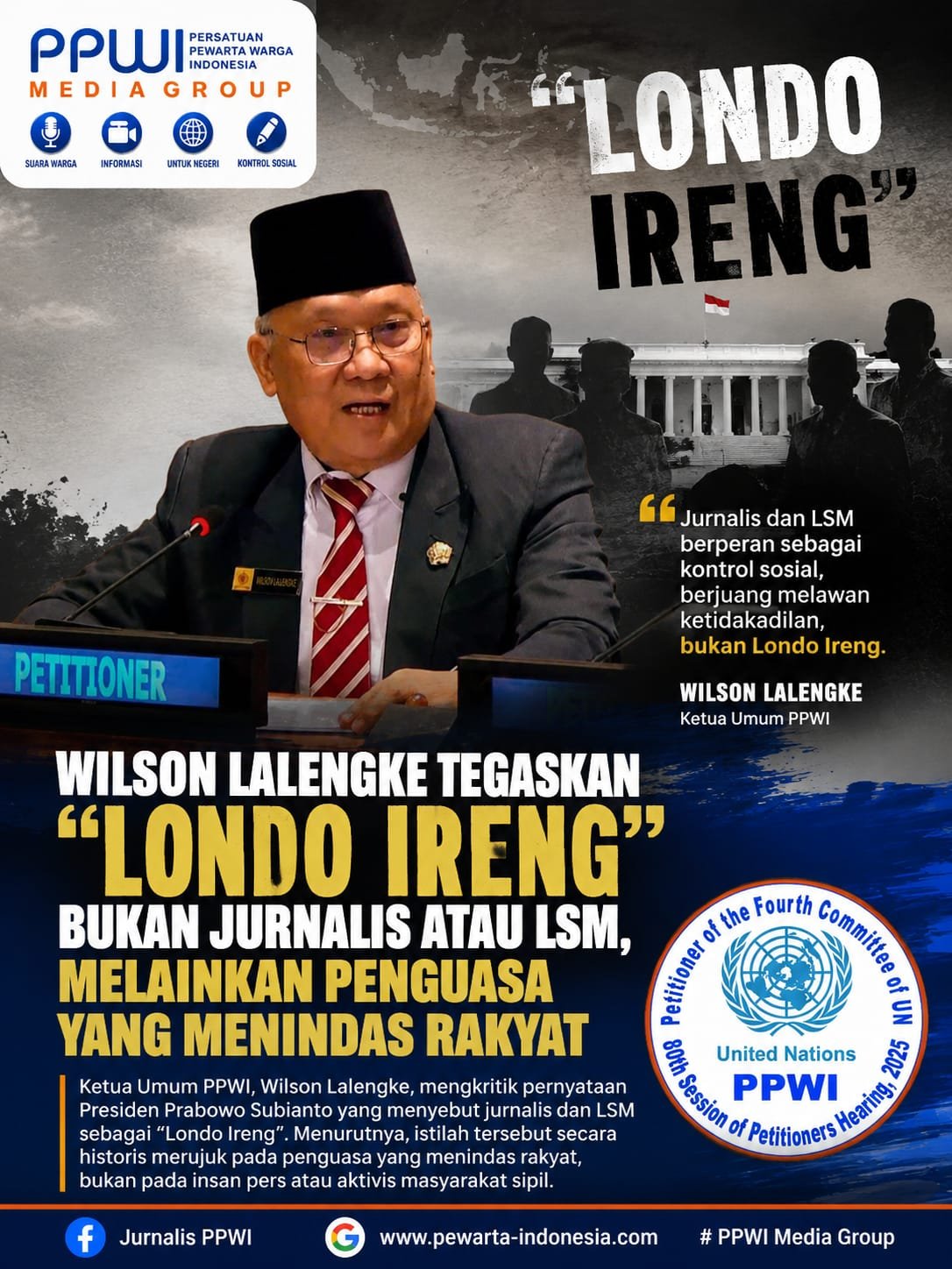 Wilson Lalengke Kritik Istilah Londo Ireng. - thewasesanews.com