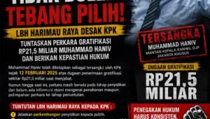 LBH Harimau Raya Desak KPK Kasus Gratifikasi Muhammad Haniv. - thewasesanees.com
