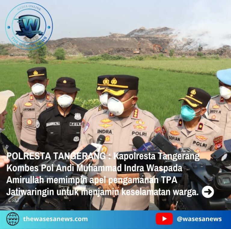 Apel Pengamanan TPA Jatiwaringin Kapolresta Tangerang. - thewasesanews.com