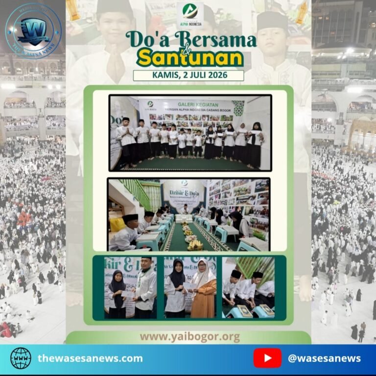 YAI Bogor dan The Wasesa News Santuni Yatim Dhuafa. - thewasesanews.com