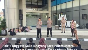 Saka Bhayangkara Polres Metro Tangerang Kota Diedukasi Bahaya Narkoba. - thewasesanews.com