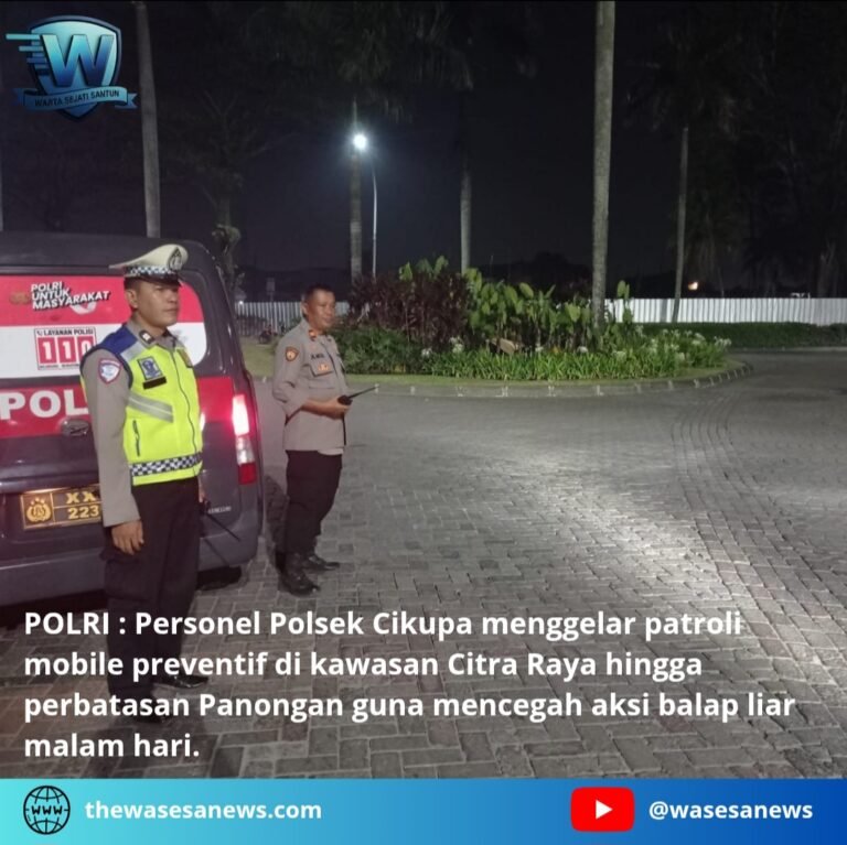 Patroli Cegah Balap Liar Polsek Cikupa Tangerang. - thewasesanees.com
