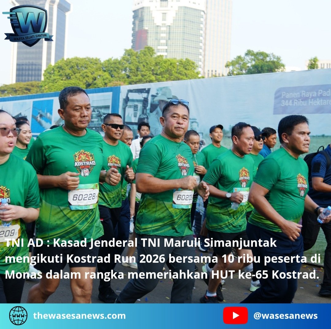 Kasad Jenderal Maruli Simanjuntak Ikuti Kostrad Run 2026. - thewasesanews.com