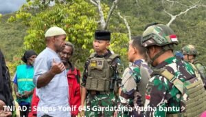 Satgas Yonif 645 Gardatama Yudha Bantu Pemakaman Warga. - thewasesanews.com