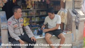 Bhabinkamtibmas Polsek Cikupa Sambang Warga Tangerang. - thewasesanews.com